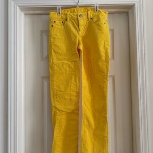 J. Crew Vibrant Yellow Straight Leg Pants